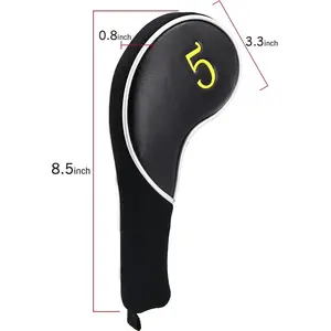 GOLF Black Iron Head Covers Headcover Set with Colorful No. for most brand golf iron club head