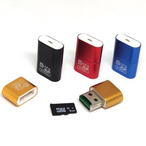 เครื่องอ่านการ์ดไมโคร SD USB 2.0 อลูมิเนียมอัลลอยด์ช่องเดียวสำหรับอุปกรณ์เคลื่อนที่ - Product Image 3