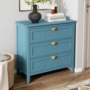 3 <b>Drawer</b> Cabinet American Style <b>Storage</b> Unit <b>For</b> Bedroom Living Room Study - Product Image 4