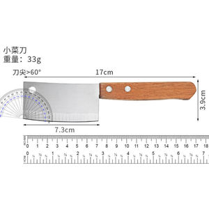 Couteau de cuisine miniature Chef Season Show 17x4cm en acier inoxydable, tranchant, pour fromage, fruits, légumes, utilisation en extérieur - Product Image 5