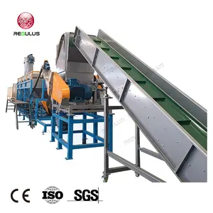 Plastic HDPE Vacuum Form Plastic Sheets Bags Root Barrier Reusing Crushing Washing Recycling Line