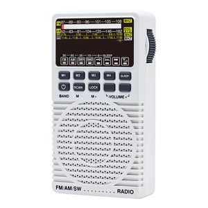 Portable FM/AM/SW 3 Band Digital Tuning LED Display Radio with Speaker 3.5mm Jack for <b>Outdoor</b> Camping Travel - Product Image 1