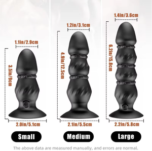 Titreşimli Silikon Anal Plug Vibratör Prostat Masaj Aleti Vakumlu Yapay Penis Erkekler için Mastürbatör Kadınlar için - Product Image 2