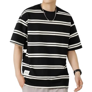 เสื้อยืดเจอร์ซีย์ทรงบ็อกซี่โอเวอร์ไซส์ พิมพ์โลโก้ตามสั่ง ผ้าฝ้าย 100% ไหล่ตก สไตล์สปอร์ต สตรีทแวร์ สีพื้น ระบายอากาศได้ดี เป็นมิตรต่อสิ่งแวดล้อม สำหรับผู้ชาย - Product Image 5