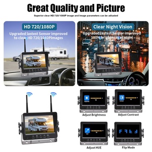 Sistema di Telecamere per Auto Wireless con Schermo IPS da 5 Pollici, Kit di Retromarcia per Monitoraggio e Assistenza alla Guida per Autobus e Camion - Product Image 5