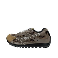 Chaussures de sport pour homme, usage quotidien, hiver et été, extérieur, à lacets, empeigne en maille, respirantes, légères, anti-odeur, semelle en caoutchouc, motif géométrique