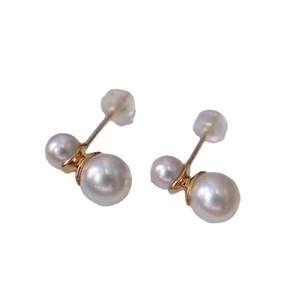 Accesorios de Plata S925 para DIY, Base Vacía para Pendientes de Perlas Dobles con Perlas de 7-9mm, 20395, Accesorio de Joyería - Product Image 5