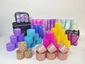 Rodillos térmicos de nailon DIY para peinar el cabello, aspecto de autoagarre, rizadores de pelo largos y cortos, rizos grandes, varillas de plástico, temperatura fría - Product Image 3