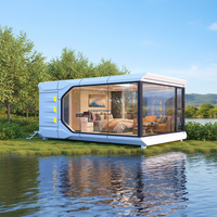 Maison capsule mobile préfabriquée modulaire, petite maison capsule, prix raisonnable