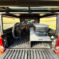 Best-seller : auvent de camion en alliage d'aluminium avec fenêtres coulissantes pour pick-up Hilux et Tacoma
