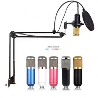 BM 800 professionnel Audio USB carte son ensemble BM800 micro Studio Microphone à condensateur pour karaoké Podcast enregistrement diffusion en direct