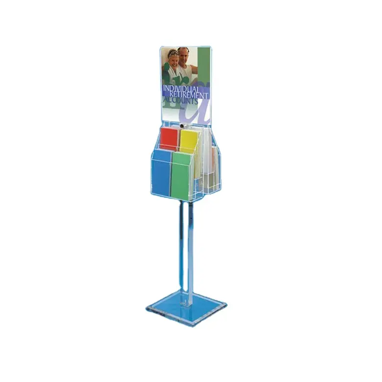 Clear Acryl Magazine Tabloid Brochure Krant Stand Retail Display Houder Acryl Boek Houder Voor Decoratie