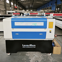 Machine laser CO2 multifonctionnelle CNC 130W avec axe Z motorisé rotatif, verrouillage de sécurité, refroidissement par eau, pour découpe bois et caoutchouc, prise en charge IA