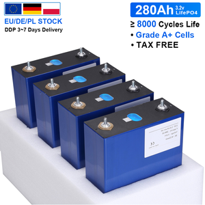 EU/Poland/Germany Stock LF280K 280Ah LiFePO4 M6 Stud+Pure Copper Busbars+Fixing Nut+8000 Cycle DDP <strong>3</strong>~5 Days Delivery - Product Image 1