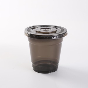 Custom Logo PET Material 16 oz Lidded Disposable <b>Cold</b> Drink <b>Cup</b> Black Disposable <b>Cold</b> Drink <b>Cup</b> - Product Image 3