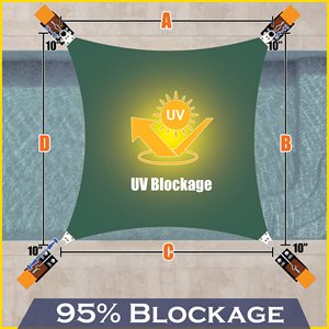 Vela de Sombra Impermeable, <span class=keywords><strong>Lona</strong></span> de Sombra, Vela para Proteger de la Luz Solar y el Agua, Principalmente Utilizada en Estacionamientos y Piscinas - Product Image 4