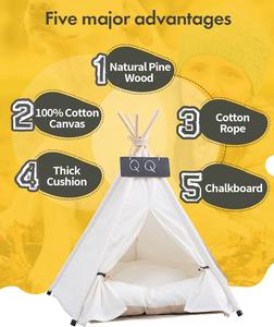 Fabrikverkauf: Hundebett für drinnen, Welpenhaus für draußen, Holz-Hundehütte, Haustier-Zelt, Hundezelt, Katzenzelt für drinnen - Product Image 4