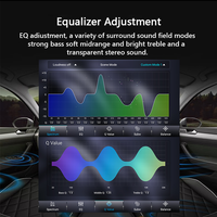 QLED Android Autoradio avec écran LCD Portable Connexion Bluetooth Fonction Auto DVR Amplificateur DSP-Modèle TS18