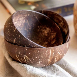 Natural <b>Coconut</b> <b>Shell</b> Bowl Handmade Eco-Friendly Lightweight Durable for Smoothie Acai Salad Rice Food Serving Kitchenware - Product Image 1