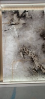 Panneau de pierre veinée grise brossée de luxe moderne pour la décoration murale de hall d'hôtel, de cuisine ou de salle, dalle de marbre naturel