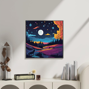 Peinture <span class=keywords><strong>Diamant</strong></span> Mosaïque Loup Blanc Lune Poisson 5D DIY Kits de <span class=keywords><strong>Broderie</strong></span> <span class=keywords><strong>Diamant</strong></span> Strass - Product Image 3