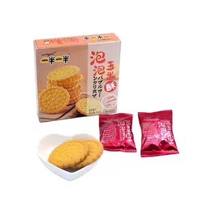 Groothandel Heerlijke Lage Vet Maïs Smaak Voeding Gouden Biscuit Cookies
