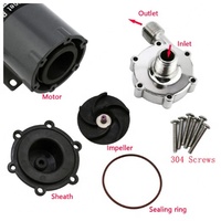 Pompe à eau magnétique pour brassage maison MP-15RM 220V, acier inoxydable 304 de qualité alimentaire, haute température 140°C, 1/2\" BSPT/NPT électrique