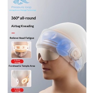 Casque de <span class=keywords><strong>massage</strong></span> pour la tête et les yeux avec <span class=keywords><strong>massage</strong></span> du cuir chevelu et des vertèbres cervicales, alimenté par USB, cadeau transfrontalier - Product Image 5