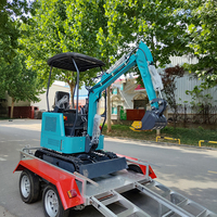 Nouvelle remorque complète en acier galvanisé à chaud RLD haute résistance, capacité de charge de 2 tonnes, mini-excavatrice de 0,8 à 4,0 tonnes, garantie d'un an, testée