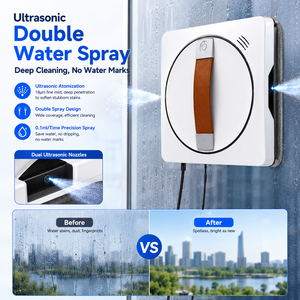 <span class=keywords><strong>Robot</strong></span> <span class=keywords><strong>nettoyeur</strong></span> <span class=keywords><strong>de</strong></span> <span class=keywords><strong>vitres</strong></span> intelligent avec pulvérisation d'eau ultrasonique, aspiration <span class=keywords><strong>de</strong></span> 2800 Pa, moteur <span class=keywords><strong>sans</strong></span> balais - Product Image 3