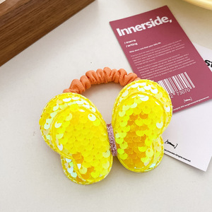 Gioielli per capelli per bambini con paillettes e paillettes per capelli a farfalla elastico elastico per bambini fascia per capelli - Product Image 4
