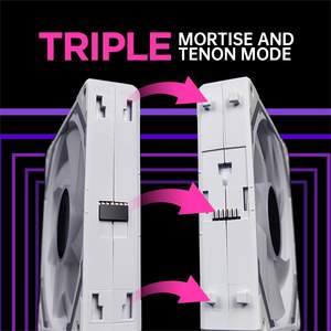 Ventilador de PC Interforce Magic Mirror Building Block Fan Splice, con Efecto de Luz de Espejo Infinito Dinámico ARGB, Refrigeración para Computadora de Escritorio - Product Image 2