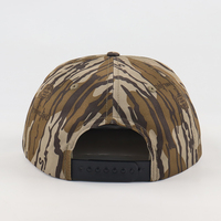 Casquette de baseball non structurée à 5 panneaux, imprimé camouflage intégral, pour la chasse, à visière plate, personnalisable, avec cordon réglable et fermeture snapback, vente en gros
