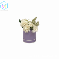 Macaron Fashion Simple petit seau rond tenant fleur boîte cadeau d'anniversaire
