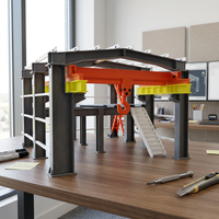 Modelo Profesional Personalizado en Estructura de Acero Industrial para Almacenes y Talleres, Diseño Detallado