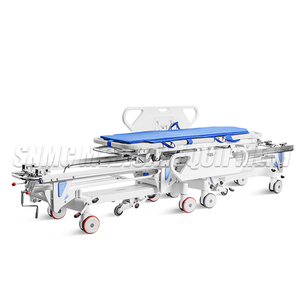 Mechanische Dubbele Cranks Ziekenhuis Patiënt Transfer <span class=keywords><strong>Trolley</strong></span> Bedienen Van De Verbinding <span class=keywords><strong>Trolley</strong></span> Met Centrale Vergrendeling Zwenkwielen - Product Image 4