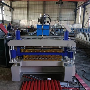 Máy làm ngói lợp hai lớp Trung Quốc, máy tạo hình kim loại cho tấm lợp <span class=keywords><strong>IBR</strong></span>, máy ép và tạo hình cuộn - Product Image 6