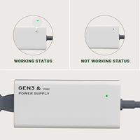 Fuente de Alimentación CA Starlink Gen3 y Mini, Adaptador para Portátil GaN de 144W, Entrada 48V 3A, Salida 1M, Cable CA de 5M, Cable CC, Cargador con Protección Múltiple