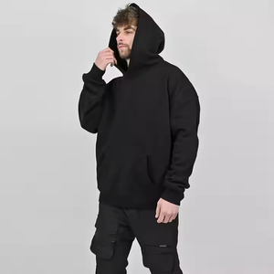 Sudadera <span class=keywords><strong>con</strong></span> <span class=keywords><strong>capucha</strong></span> extragrande de algodón para hombre, estilo urbano, <span class=keywords><strong>con</strong></span> <span class=keywords><strong>estampado</strong></span> en relieve personalizado, 500 g/m², diseño holgado, impresión puff, esencial. - Product Image 2