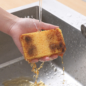 Wood Pulp Cleaning Sponge Rectangle 2cm Thick Biodegradable For Pots And Pans - Product Image 2