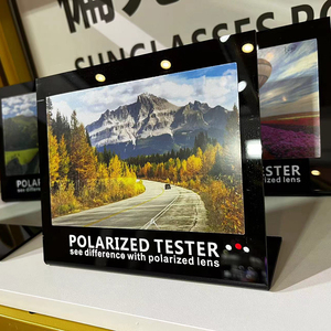 Polar ized Sun glasses <span class=keywords><strong>Tester</strong></span> Test karte für polarisierte Brillen Test karte für polarisierte Brillen Check Paper Accessories Anti-Blue Lens Test karte - Product Image 1
