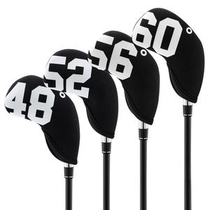 Housse de protection personnalisable pour wedge de golf, Housse de tête de fer de golf en néoprène, Vente chaude, Lot de 4 pour wedges 48 52 56 60 - Product Image 1