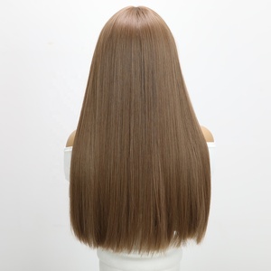 SMILCO流行棕色长直发刘海高温真丝头带假发欧美时尚风格SM7826 - Product Image 6