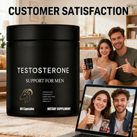 Capsules personnalisées pour augmenter la testostérone - Renforcez vos muscles - Stimulateurs de testostérone pour hommes pour améliorer l'endurance et la force