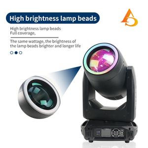 Iluminación Profesional de Cabeza Móvil LED de 250w, DMX512 RGBW, Foco de Luz Móvil - Product Image 3