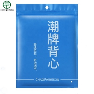 Sac à fermeture éclair personnalisé, sac à fermeture éclair à trois côtés, sac en plastique pour l'emballage des chaussettes/emballage des vêtements/emballage des sous-vêtements - Product Image 6