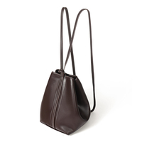 Sac à bandoulière simple en cuir PU style vintage français, grand sac fourre-tout spacieux pour femme – Prix usine