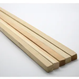 制造批发定制方形木杆方木自然正方形松木