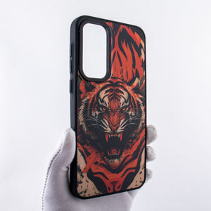 Película de laminación de brillo de color 3D, película trasera de doble relieve, pegatina de piel para teléfono, funda trasera para Samsung Galaxy S24 <span class=keywords><strong>ultra</strong></span> - Product Image 2