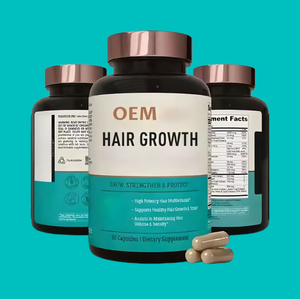 Cápsulas Multivitamínicas para el Cabello de Alta Potencia OEM con Biotina, Zinc y Saw Palmetto para el Crecimiento, Densidad, Fuerza y Volumen del Cabello - Product Image 1